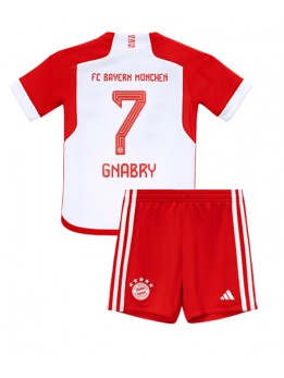 Billige Bayern Munich Serge Gnabry #7 Hjemmedraktsett Barn 2023-24 Kortermet (+ Korte bukser)